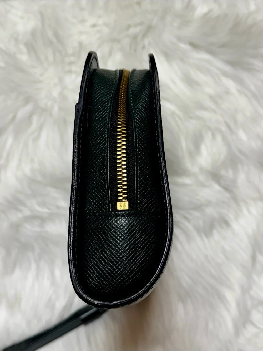 Louis Vuitton Clutch Wrist Strap Dark Green Epi Orsay + Dust Bag Unisex 9x6x2”